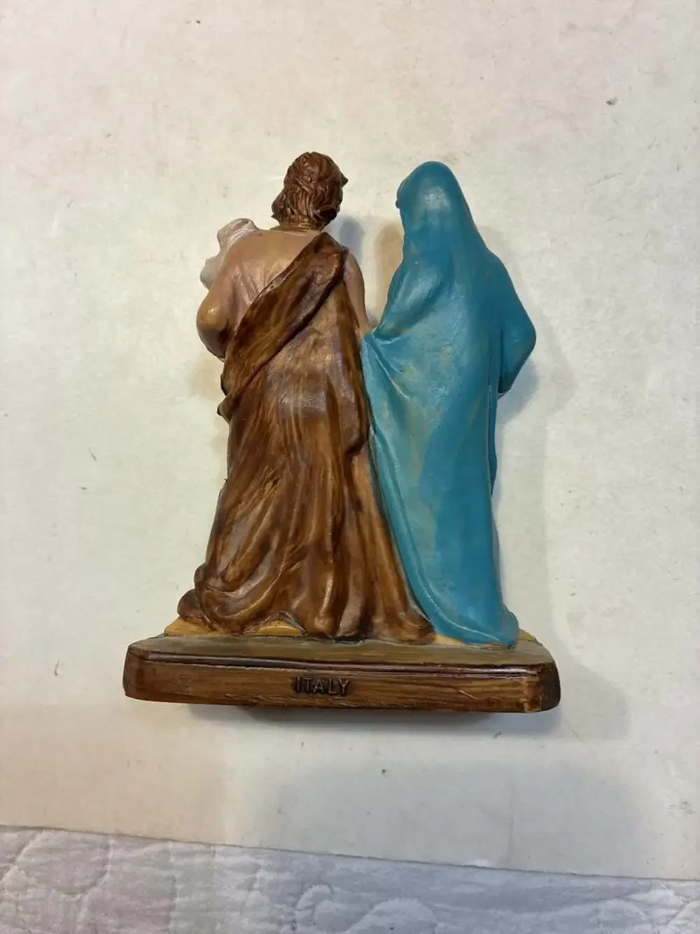 Vintage Holy Family Statue of Jesus Mary and Joseph Made in Italy